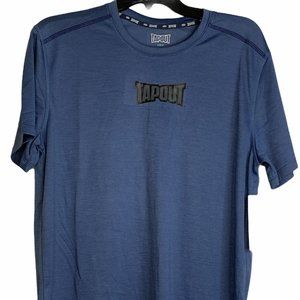 Tapout Crew Neck Performance T-Shirt‎ Blue Medium